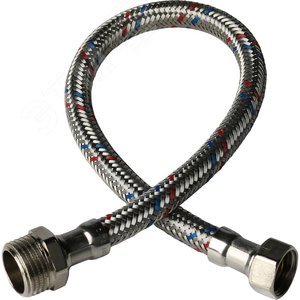 Подводка гибкая для воды НР 1/2' х ВР 3/8'  длина 40 см - фото 1