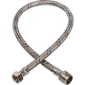 Изображение товара Подводка гибкая для воды НР 1/2' х ВР 3/8' длина 60 см (шт)