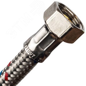 Подводка гибкая для воды НР 1/2' х ВР 3/8'  длина 60 см - фото 4