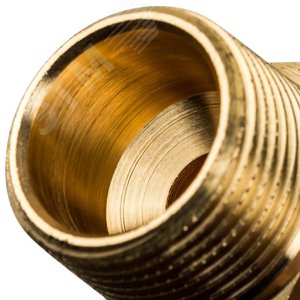 Переходник 16х3/4'НР с наружной резьбой, аксиальный, латунь - фото 4