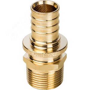 Переходник 25х3/4'НР с наружной резьбой, аксиальный, латунь - фото 2