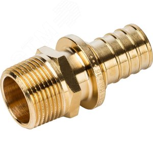 Переходник 25х3/4'НР с наружной резьбой, аксиальный, латунь - фото 4