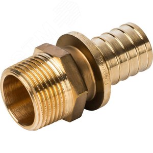 Переходник 32х1'НР с наружной резьбой, аксиальный, латунь - фото 4