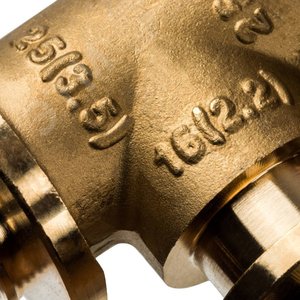 Тройник 25х16х25 переходной, аксиальный, для труб из сшитого полиэтилена - фото 6