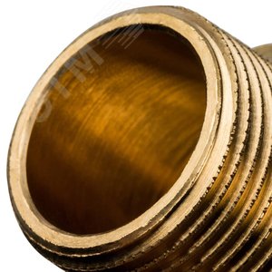 Угольник 20х3/4'НР переходной с наружной резьбой, аксиальный, латунь - фото 4