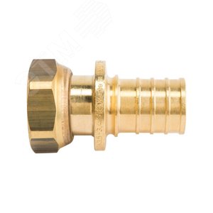 Переходник 25х3/4'ВР с накидной гайкой, аксиальный, латунь - фото 9