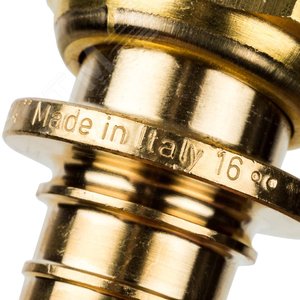 Переходник 25х3/4'ВР с накидной гайкой, аксиальный, латунь - фото 7