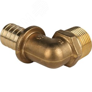 Угольник 32х1'НР переходной с наружной резьбой, аксиальный, латунь - фото 4