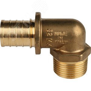 Угольник 32х1'НР переходной с наружной резьбой, аксиальный, латунь - фото 5