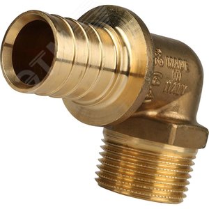 Угольник 32х1'НР переходной с наружной резьбой, аксиальный, латунь - фото 6