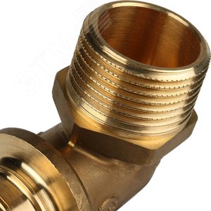 Угольник 32х1'НР переходной с наружной резьбой, аксиальный, латунь - фото 9