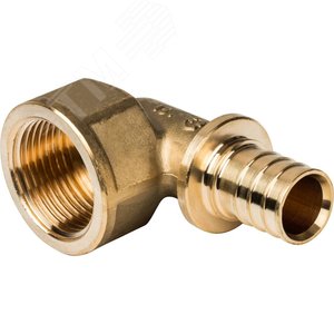 Угольник 25х3/4'ВР переходной с внутренней резьбой, аксиальный, латунь - фото 2