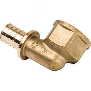 Угольник 25х3/4'ВР переходной с внутренней резьбой, аксиальный, латунь - фото 4