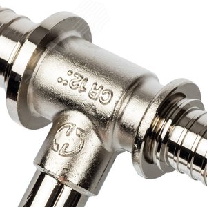 Трубка для подкл-я радиатора, Т-образная 20/15/25 для труб из сшитого полиэтилена аксиальный - фото 5