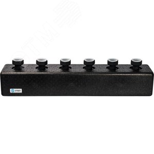 Коллектор распределительный стальной 3 отопительных контуратеплоизоляция DN25 - фото 2