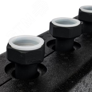 Коллектор распределительный стальной 3 отопительных контуратеплоизоляция DN25 - фото 5