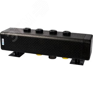 Коллектор распределительный стальной 2 отопительных контуратеплоизоляция DN32 - фото 1