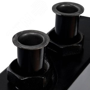 Коллектор распределительный стальной 2 отопительных контуратеплоизоляция DN32 - фото 6