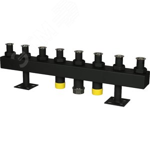 Коллектор распределительный стальной 4 отопительных контуратеплоизоляция DN32 - фото 4