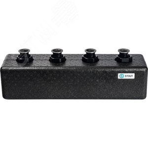 Коллектор распределительный стальной 2 (3) отопительных контуратеплоизоляция DN25 - фото 2