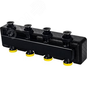 Коллектор распределительный стальной 2 (3) отопительных контуратеплоизоляция DN25 - фото 4