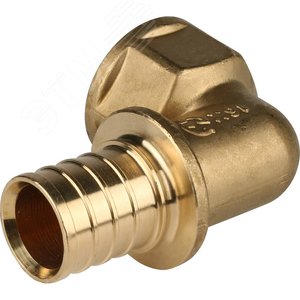 Угольник 32х1'ВР переходной с внутренней резьбой, аксиальный, латунь - фото 2