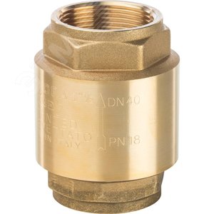 Изображение товара Клапан обратный пружинный муфтовый 1 1/2' с металлическим седлом (шт)