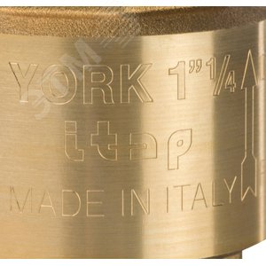 Клапан обратный пружинный муфтовый 1 1/4' с пластиковым седлом - фото 6