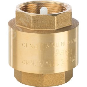 Клапан обратный пружинный муфтовый 1 1/2' с пластиковым седлом - фото 2