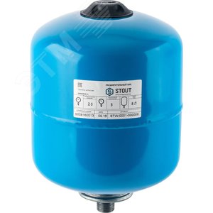 Гидроаккумулятор 8 л. вертикальный (цвет синий)