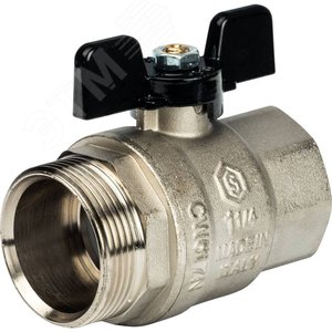 Кран шаровой со сгоном 1 1/4' ВН ручка бабочка - фото 4