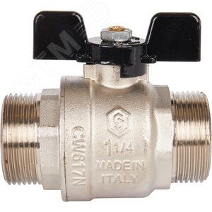 Кран шаровой 1 1/4' НН ручка бабочка - фото 4