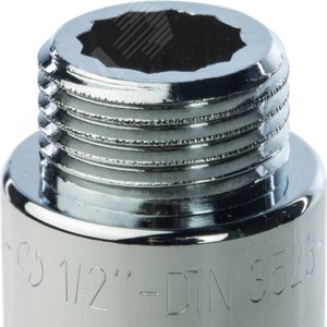 Удлинитель НВ 1/2'x100 мм, хромированный - фото 4