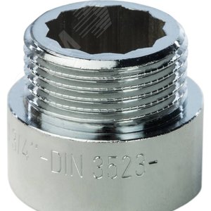 Удлинитель НВ 3/4'x15 мм, хромированный - фото 4