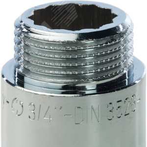 Удлинитель НВ 3/4'x30 мм, хромированный - фото 4