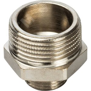 Ниппель НН никелированный 3/4'x3/8' - фото 2