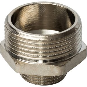 Ниппель НН 1'1/4х3/4' переходной, никелированный - фото 2