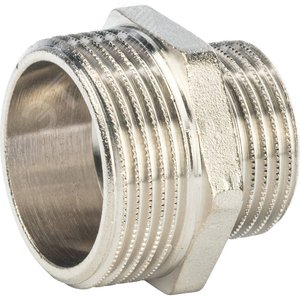 Ниппель НН 1'1/4х1' переходной, никелированный - фото 2