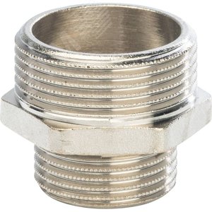 Ниппель НН 1'1/4х1' переходной, никелированный - фото 5