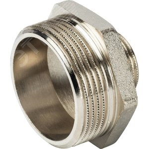 Ниппель НН 1'1/2х3/4' переходной, никелированный - фото 4