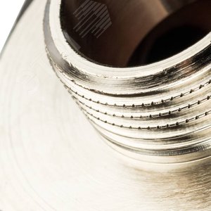 Ниппель НН 1'1/2х3/4' переходной, никелированный - фото 5