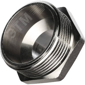 Ниппель НН 1'1/2х1' переходной, никелированный - фото 6