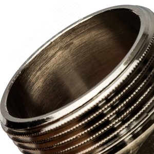 Ниппель НН 1'1/2х1'1/4 переходной, никелированный - фото 5