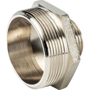 Ниппель НН 2'х1' переходной, никелированный - фото 4