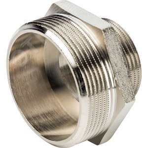 Ниппель НН 2'х1'1/4 переходной, никелированный - фото 4