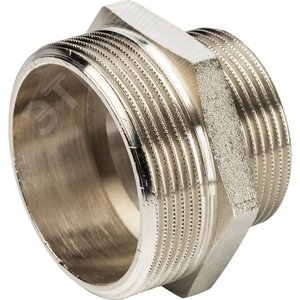 Ниппель НН переходной никелированный 2'x1'1/2 - фото 4