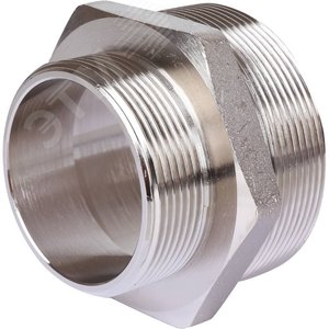 Ниппель 2'1/2X2 НН переходной никелированный - фото 4