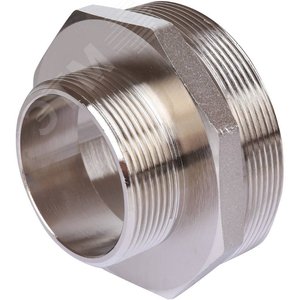 Ниппель 3'X2' НН переходной никелированный - фото 4