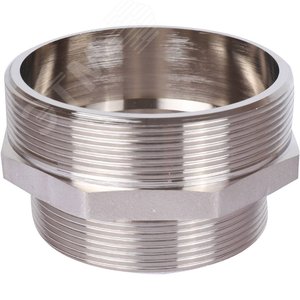 Ниппель 3'X2'1/2 НН переходной никелированный - фото 2