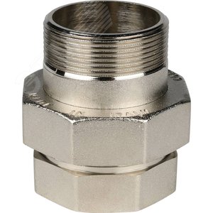 Разъемное соединение 'американка' ВН никелированное, уплотнение под гайкой o-ring кольцо 2' - фото 2